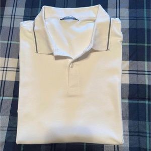 Zara white polo with grey stripe. Never been worn but doesn’t have a tag!